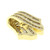 Estate Baguette Round Diamond Slider Pendant 14K Yellow Gold 2.00 CTW 1.25"