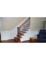 Lighted newels and railing