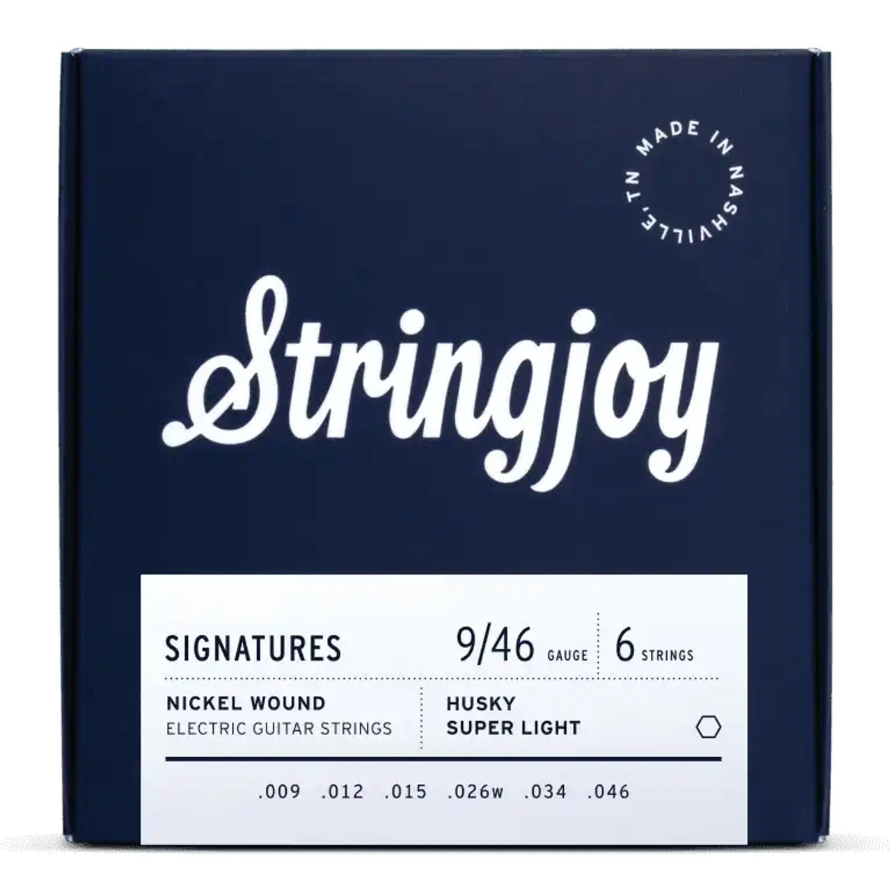 Stringjoy 9-46 Husky Super Light Gauge Signatures - Nickel Wound Electric Guitar Strings