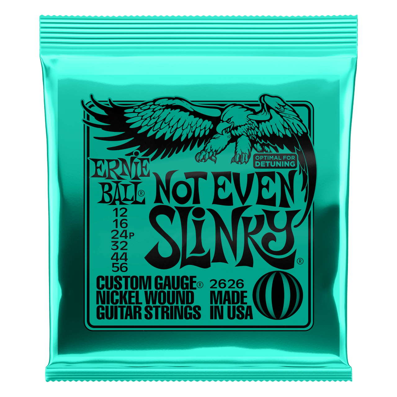 Ernie Ball Not Even Slinky Nickel Wound Electric Guitar Strings 12-56 Gauge Ernie Ball Not Even Slinky Nickel Wound Electric Guitar Strings 12-56 Gauge