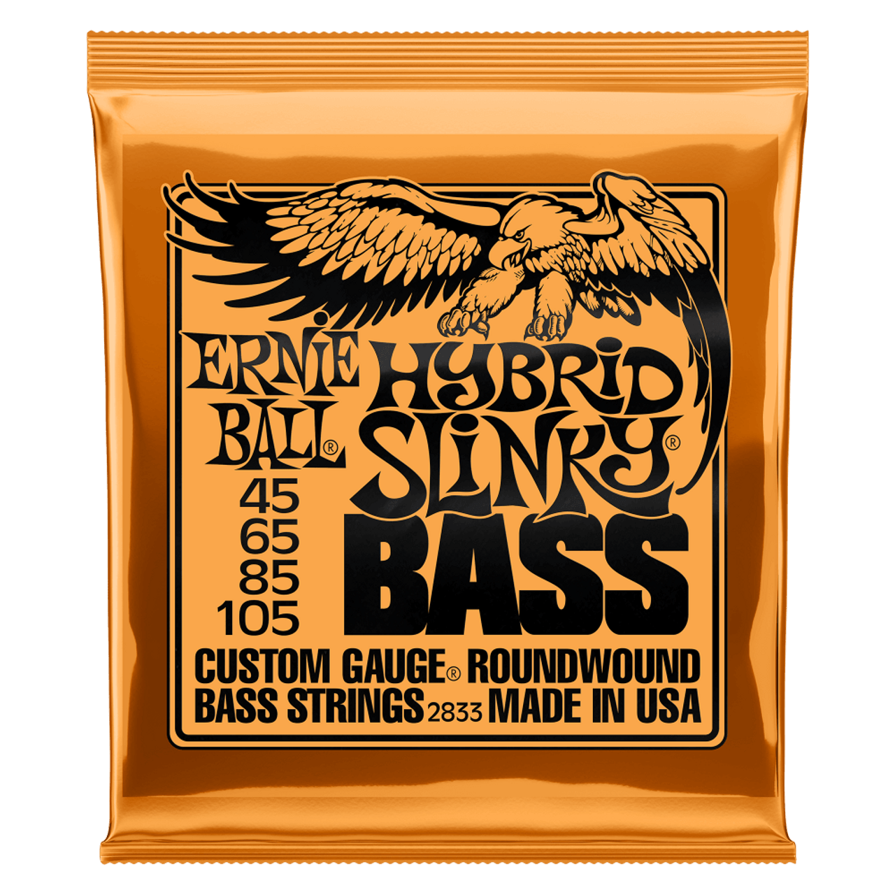 Ernie Ball Hybrid Slinky Nickel Wound Electric Bass Strings 45-105 Gauge