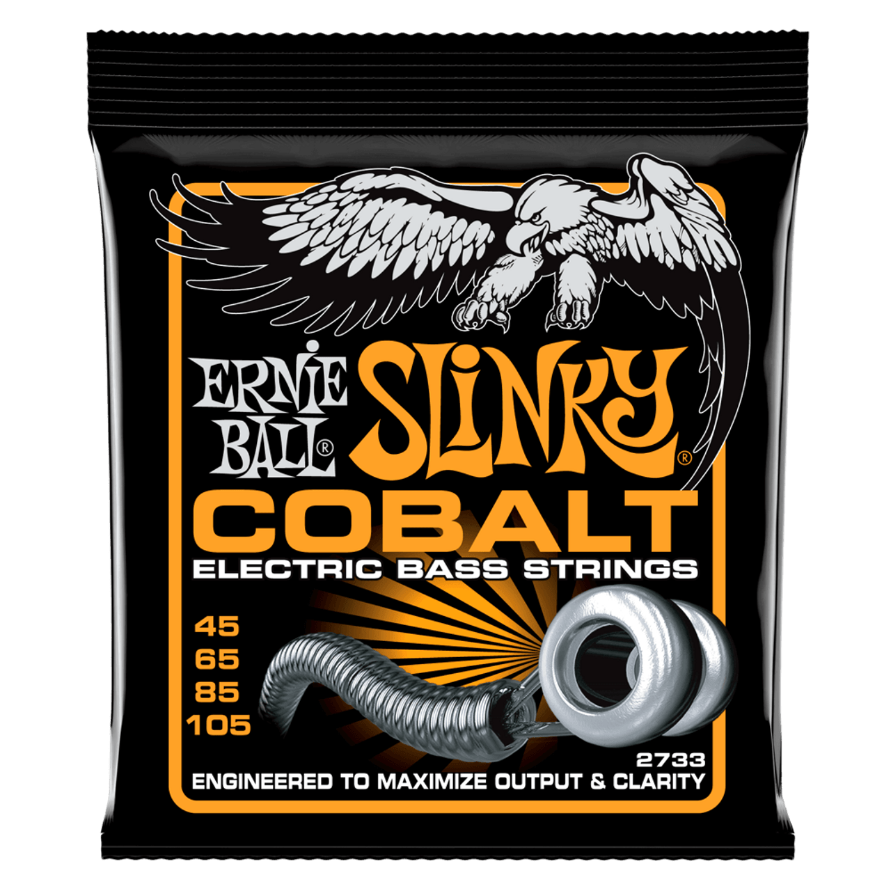 Ernie Ball Hybrid Slinky Cobalt Electric Bass Strings 45-105 Gauge