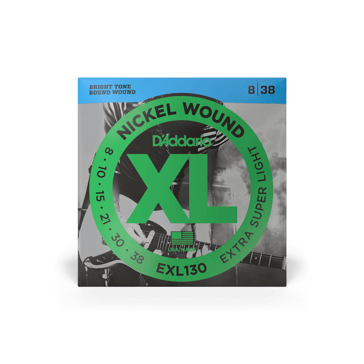 D'Addario EXL130 8-38 Nickel Wound Electric Guitar Strings