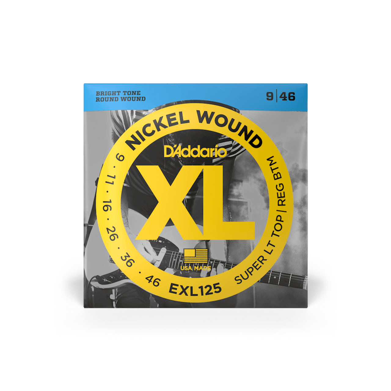 D'Addario EXL125 9-46 Nickel Wound Electric Guitar Strings