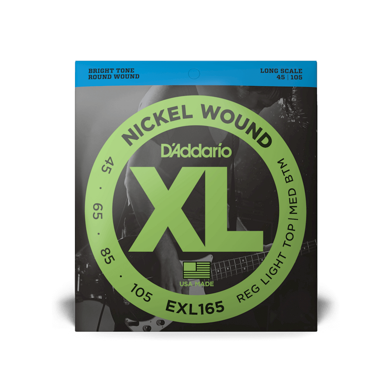 D'Addario EXL165 45-105 Nickel Wound Bass Strings