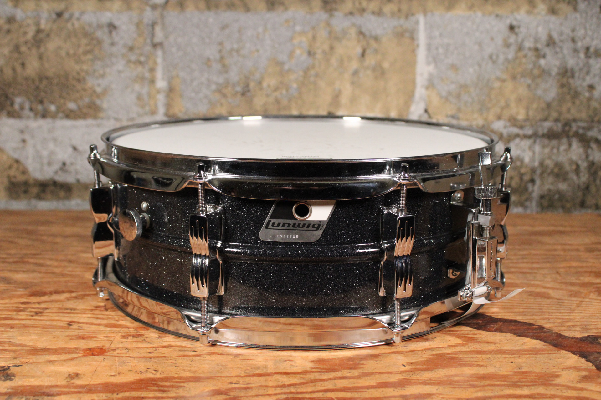 Ludwig LM404 Acrolite Black Galaxy 14X5 Snare Drum (Used)