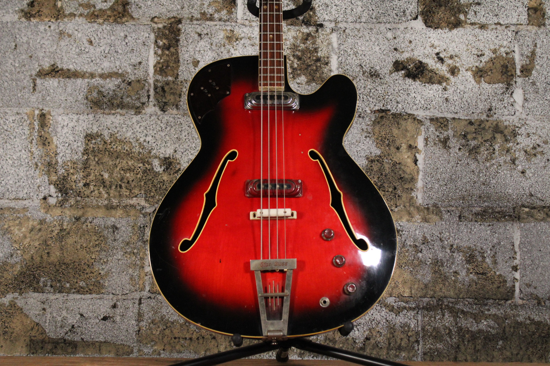 1960s Framus 5/150 Star-Bass Deluxe Red Sunburst Hollow Body