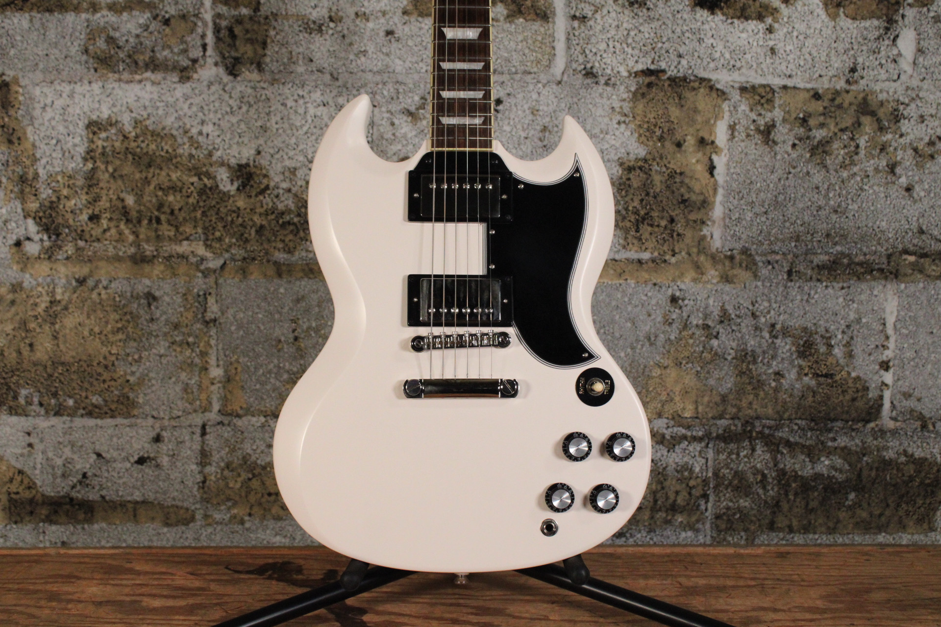 2021 Epiphone Inspired by Gibson Les Paul SG Standard Aged Classic White w/ OHSC & Case Candy (Used)