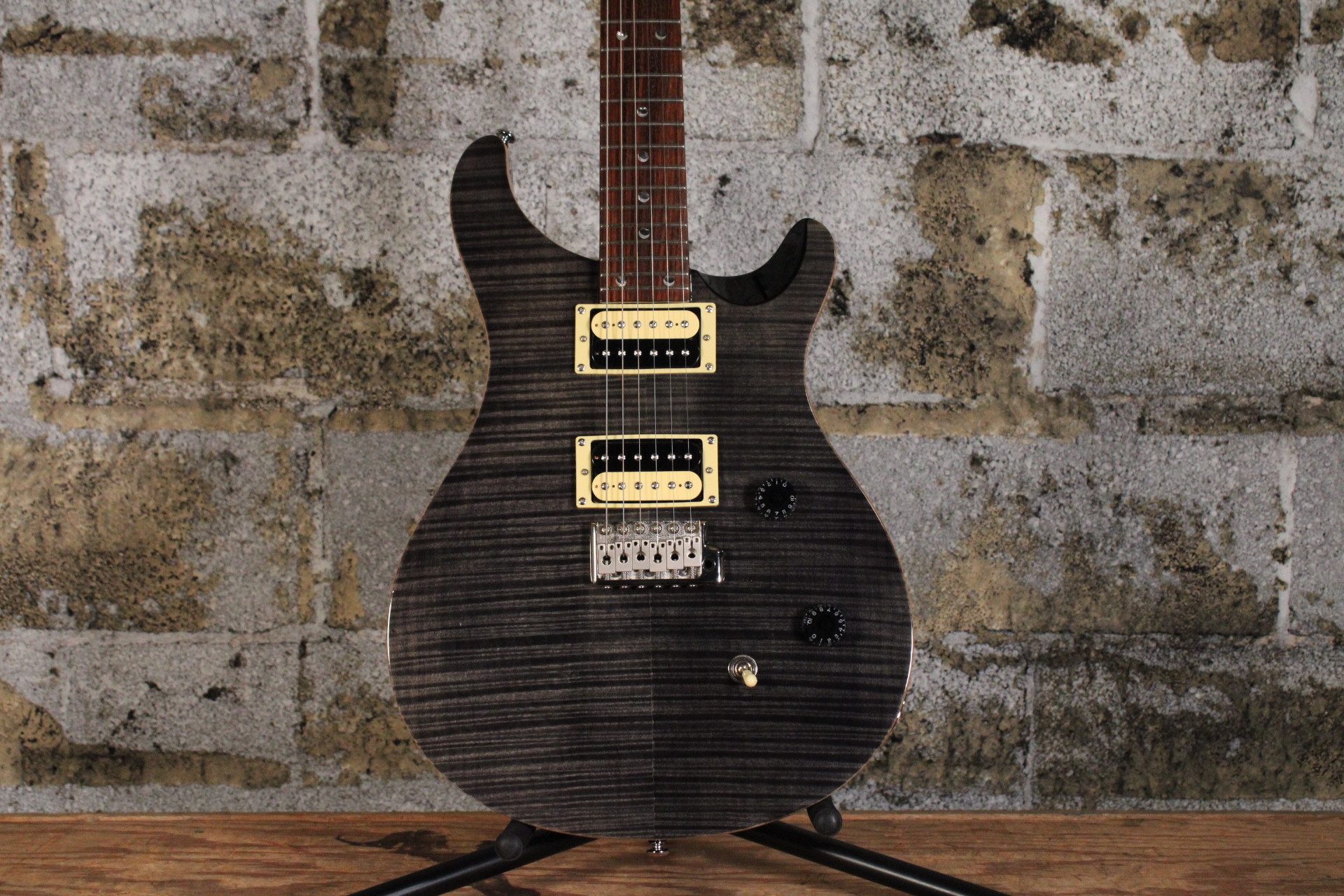 2009 PRS SE Custom 24 Transparent Black w/ Hard Case (Used)