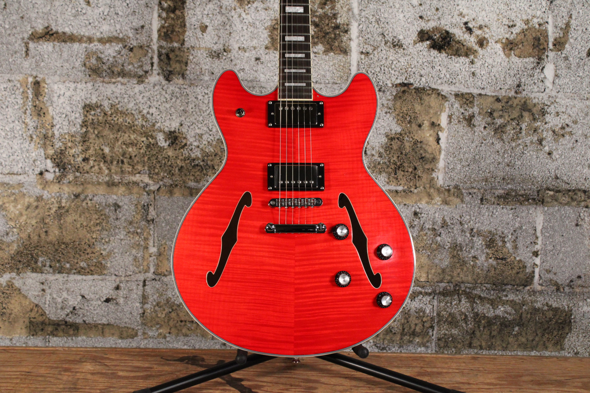 Harley Benton HB-35 Cherry w/ Upgrades & Bag (Used)