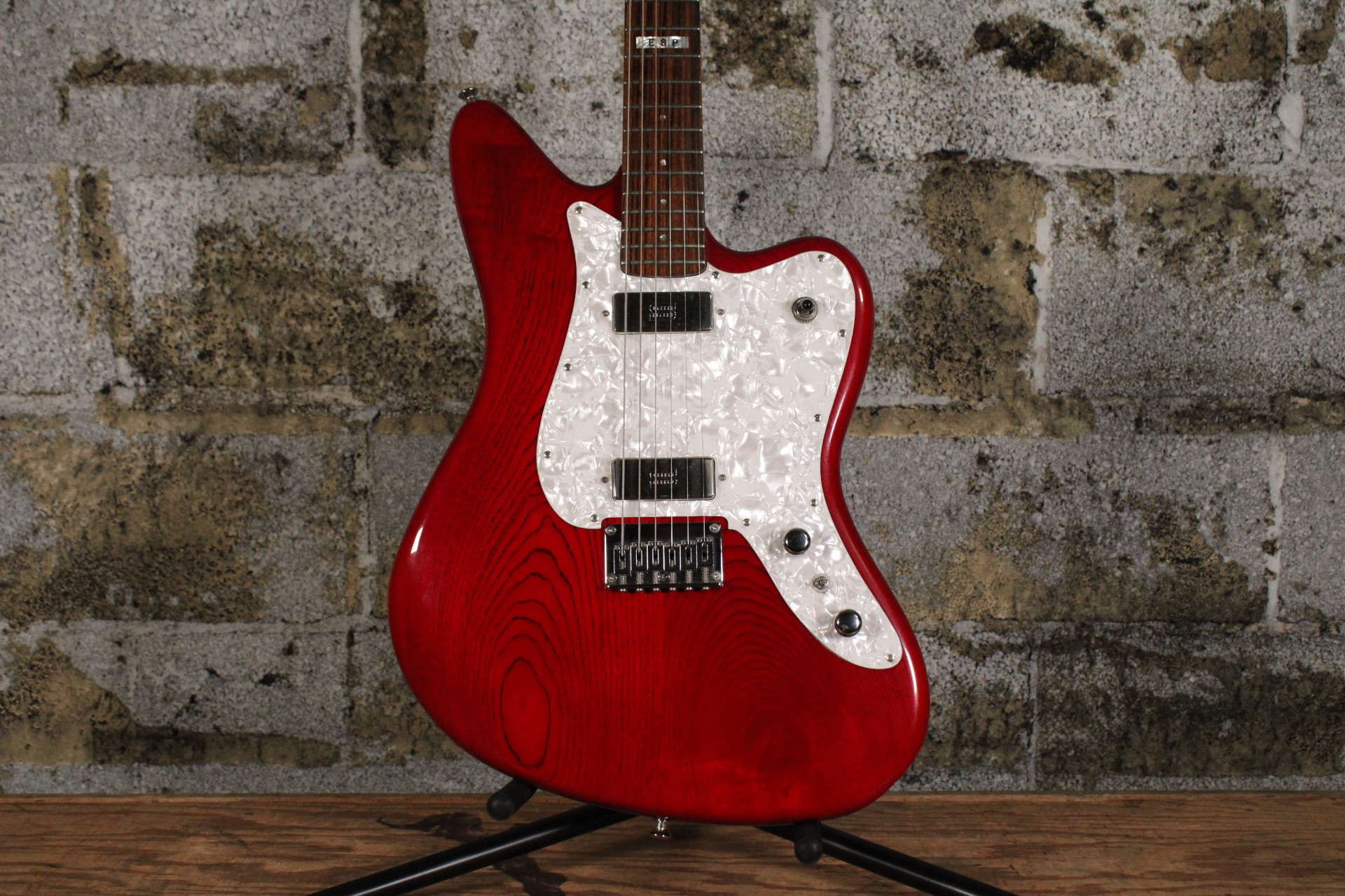 ESP XJ-6 (Made in Japan) See Thru Red w/ Hard Case (Used)