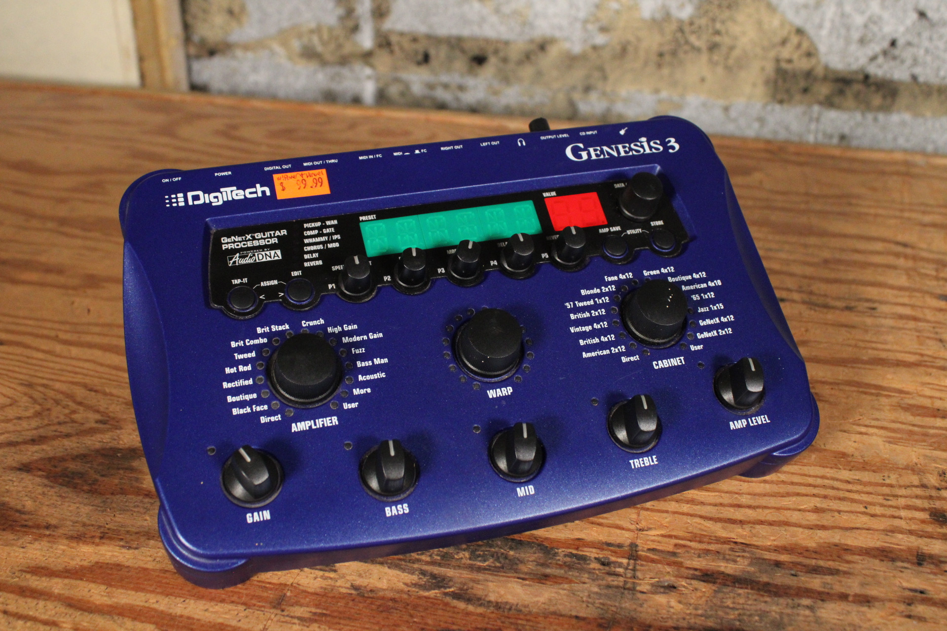 Digitech Genesis 3 Multi-Effect w/ Power Supply & Manual (Used)