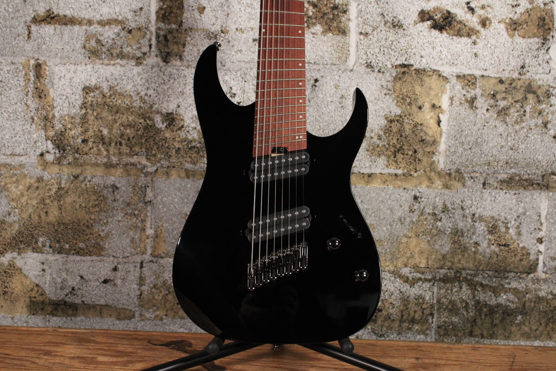 Ibanez RGMS8 Standard 8 String Multi Scale Black