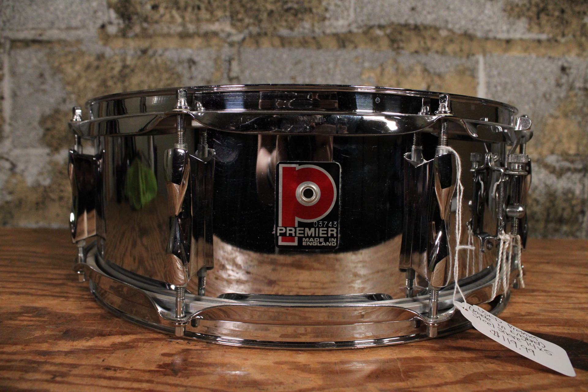 Premier Made in England Steel 14X5.5 Snare Drum (Used)