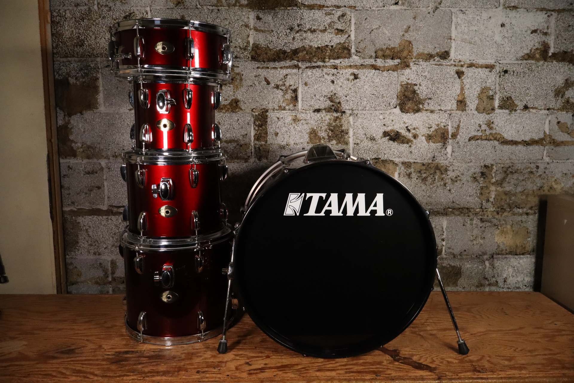 Tama Swingstar Candy Apple Red 10/12/13/22/14 w/ Hardware (Used)