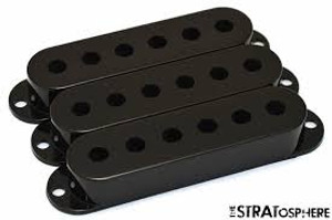 Fender Pickup Strat Covers 3 pack (Black) 