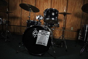 Gretsch Import Square Badge Piano Black Drum Shells ONLY (Used)