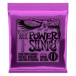Ernie Ball Power Slinky Nickel Wound Electric Guitar Strings 11-48 Gauge Ernie Ball Power Slinky Nickel Wound Electric Guitar Strings 11-48 Gauge