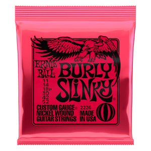 Ernie Ball Burly Slinky Nickel Wound Electric Guitar Strings 11-52 Gauge Ernie Ball Burly Slinky Nickel Wound Electric Guitar Strings 11-52 Gauge