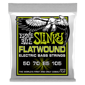 Ernie Ball Regular Slinky Cobalt Flatwound Electric Bass Strings 50-105 Gauge