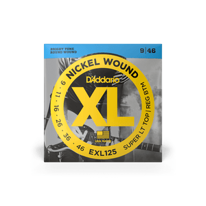 D'Addario EXL125 9-46 Nickel Wound Electric Guitar Strings D'Addario EXL125 9-46 Nickel Wound Electric Guitar Strings