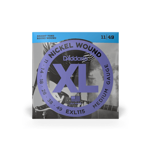 D'Addario EXL115 11-49 Nickel Wound Electric Guitar Strings D'Addario EXL115 11-49 Nickel Wound Electric Guitar Strings