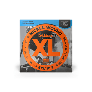 D'Addario EXL110-7 10-59 7 String Nickel Wound Electric Guitar Strings D'Addario EXL110-7 10-59 7 String Nickel Wound Electric Guitar Strings