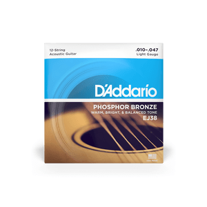 D'Addario EJ38 Phosphor Bronze 10-47 12 String
