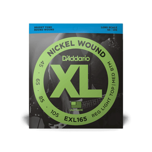 D'Addario EXL165 45-105 Nickel Wound Bass Strings D'Addario EXL165 45-105 Nickel Wound Bass Strings