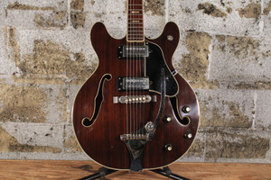1970s Univox Coily Walnut Hollow Body