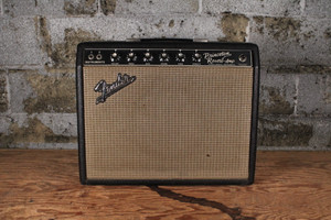 1967 Fender Princeton Reverb Black Panel 12 Watt 1X10 Combo w/ Cover