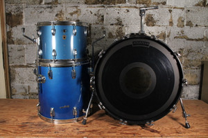 1972 Rogers Londoner Pacific Blue 14/16/22 Drum Shells Only