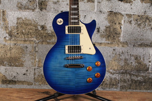 2017 Epiphone Les Paul Standard Plus Top Transparent Blue w/ Epiphone Hard Case