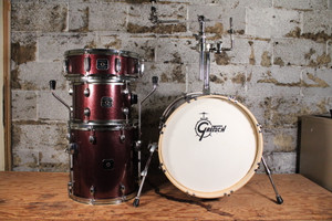 Gretsch Energy Street Drum Set Ruby Sparkle 12/14/18/14SN w/ Hardware