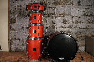 Sonor Force 2001 Amber Satin 10/12/14/20/14 w/ Hardware & BRAND NEW Meinl HCS Cymbal Pack (Used)