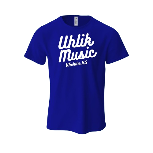 Uhlik Music Cursive Logo T-Shirt Blue