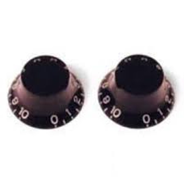 PK 0135 023 Two Black Tone Knobs