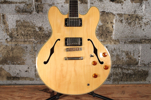 1995 Epiphone Sheraton II Natural (Made in Korea) w/ Hard Case