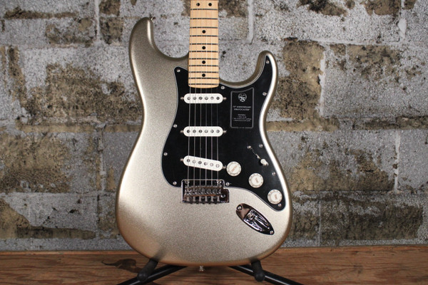 2021 Fender 75th Anniversary Silver Sparkle Stratocaster (Used)