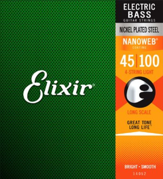 Elixir Nanoweb Coated Light Bass Strings 45-100