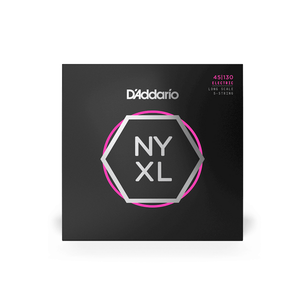 D'Addario NYXL 45-130 5 String Nickel Wound Bass Strings