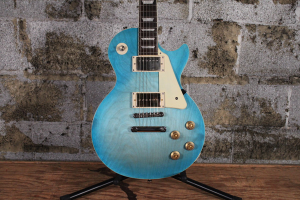 Epiphone Les Paul Traditional Pro IV Pacific Blue w/ Upgrades & Hard Case (Used)