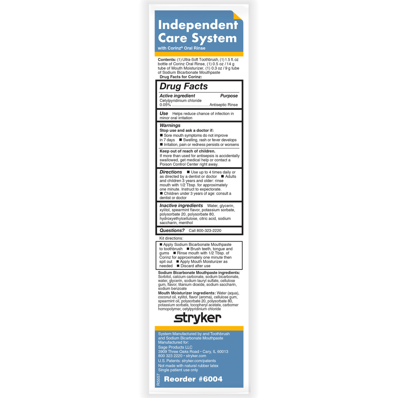 Sage Independent Oral Care System Stryker Home Care