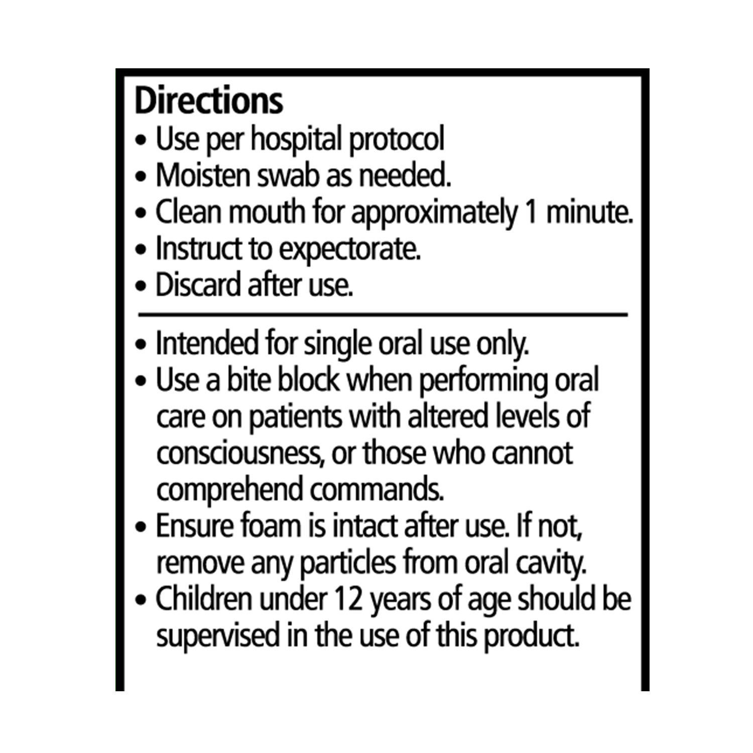 Sage Toothette Oral Swabs Petite Stryker Home Care