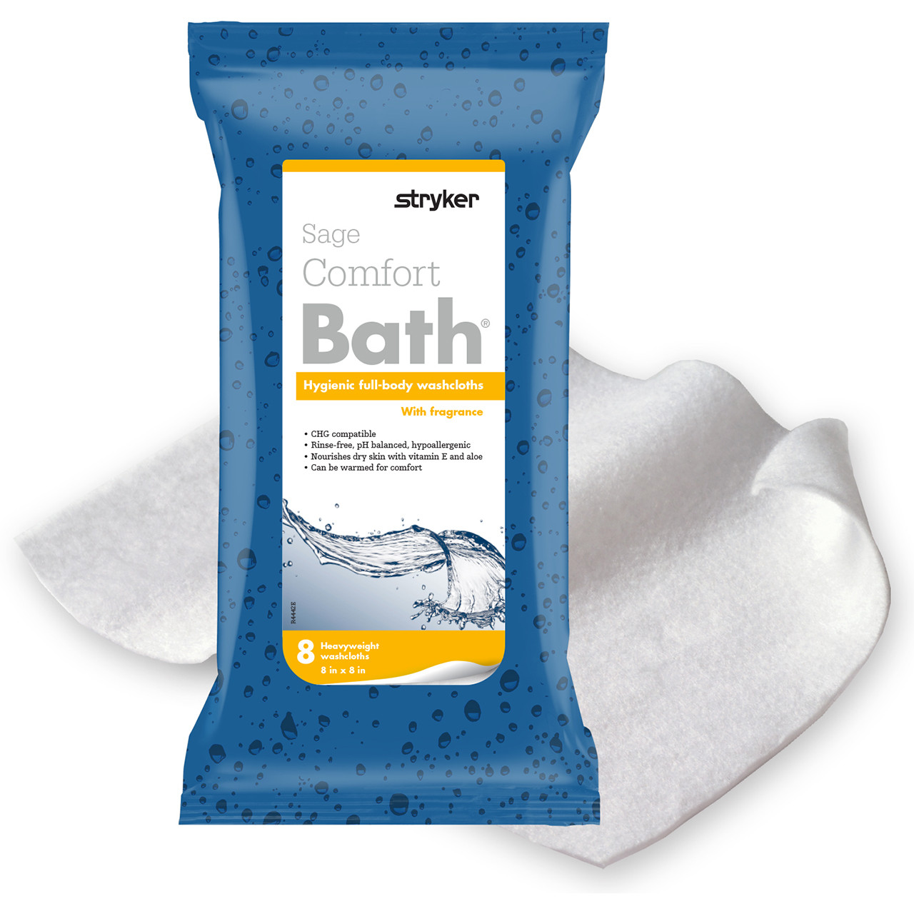 RinseFree Bathing Wipes for Limited Mobility Stryker Home Care