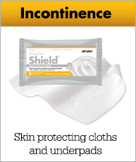 Incontinence - Skin protecting cloths and underpads