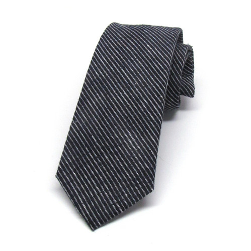 Navy Grounded Stripe Necktie 