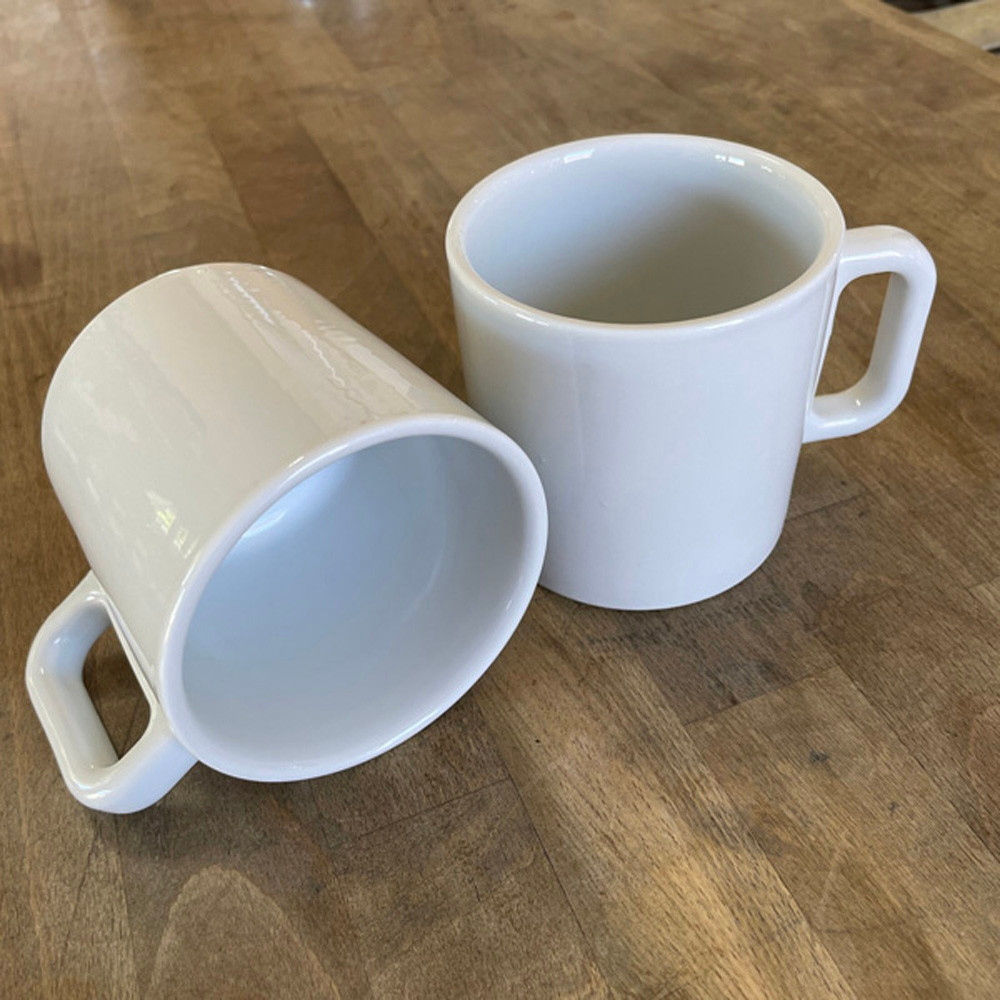 best ceramic coffee cup Set of Homer Laughlin Best China White Ironstone 6 oz. Diner Mugs – Conard  & Co
