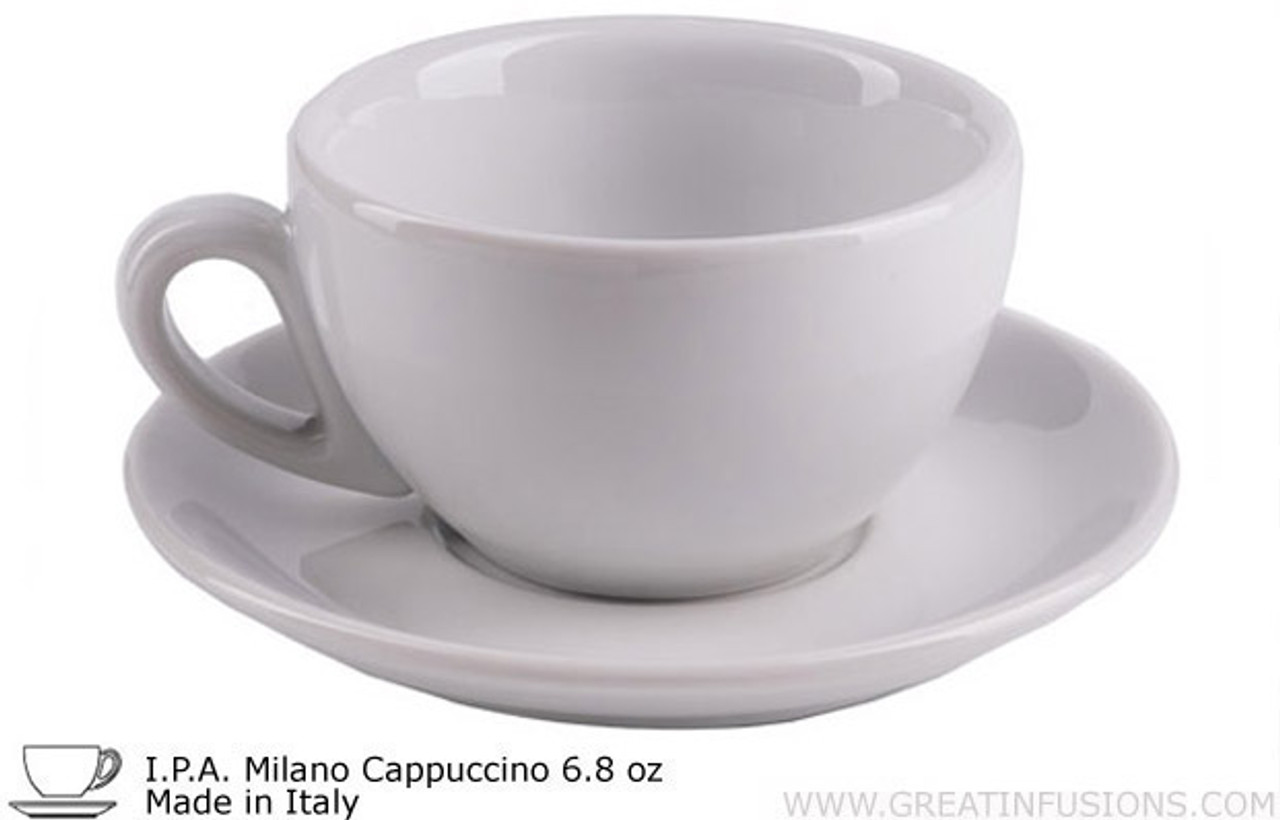 Bright White I.P.A Italian Cappuccino Cups for Latte Art