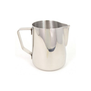 ReaNea Silver Milk Frothing Pitcher 12oz Stainless Steel Milk